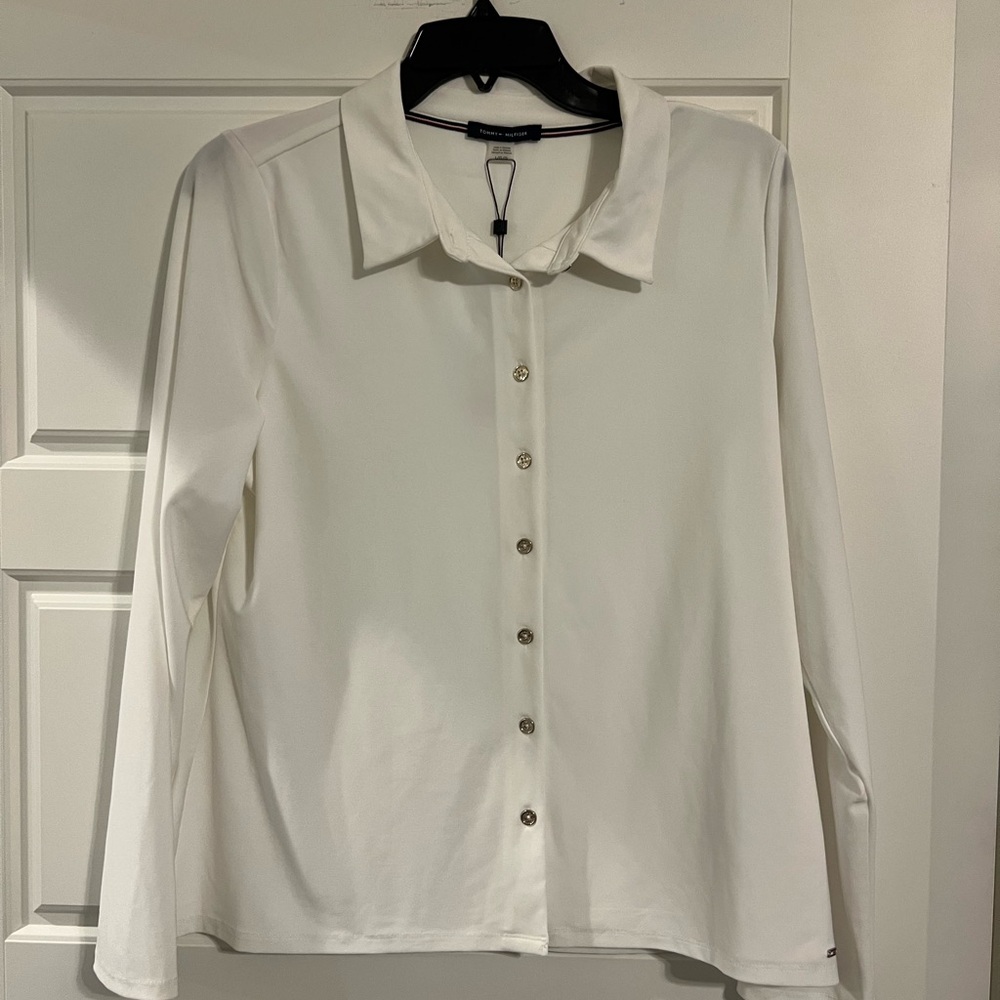 Tommy Hilfiger White Button-Up Shirt NWT